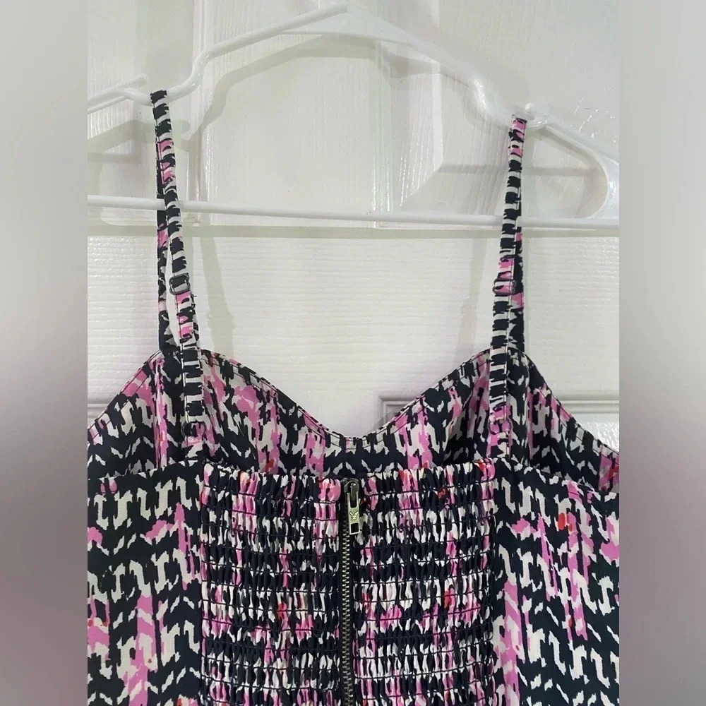 American Eagle Womens Size 6 Dress Spaghetti Strap Colorful Aztec Mini - Picture 13 of 13